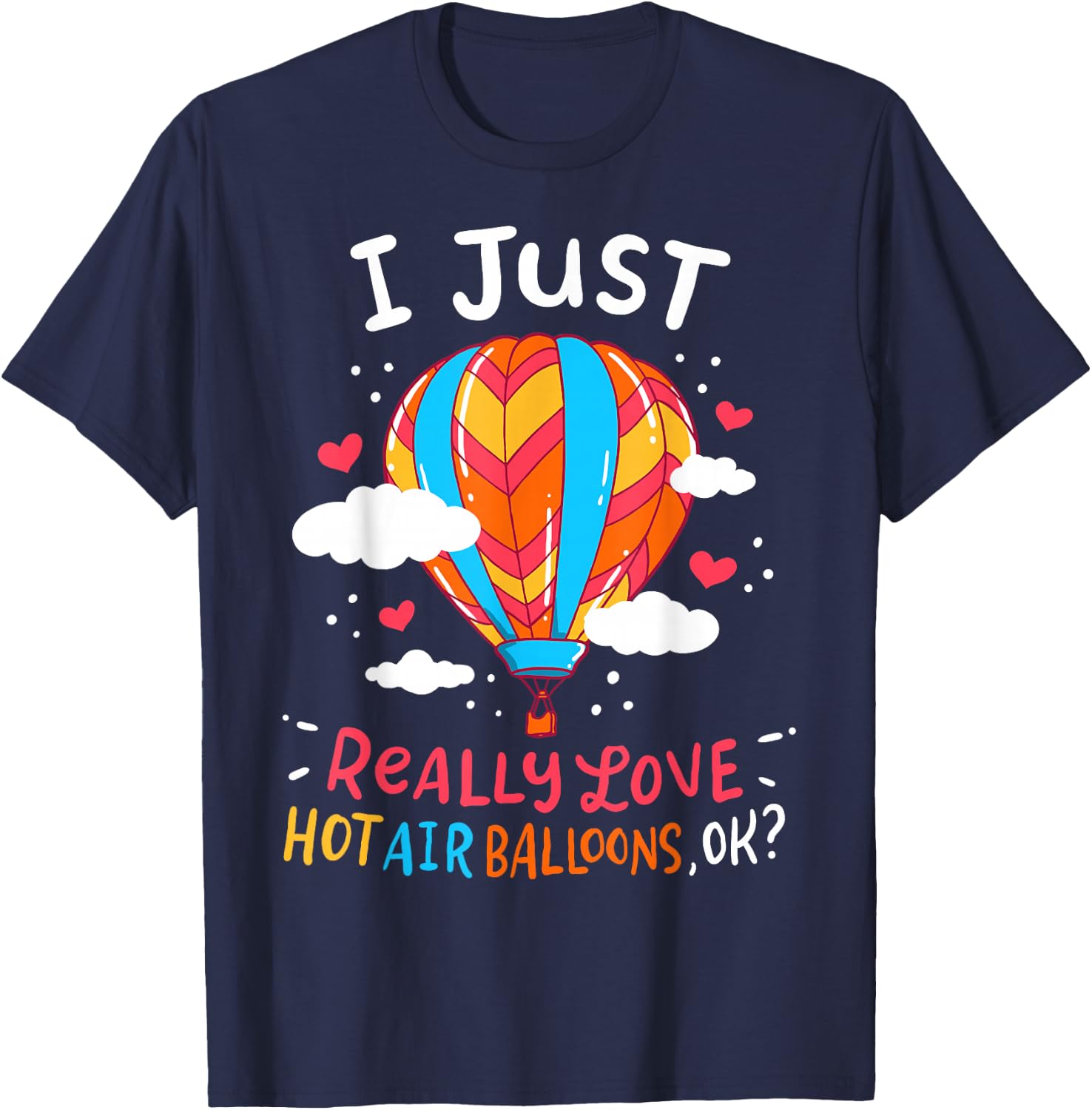 Hot Air Balloon T-Shirt - T-Shirt | Navy