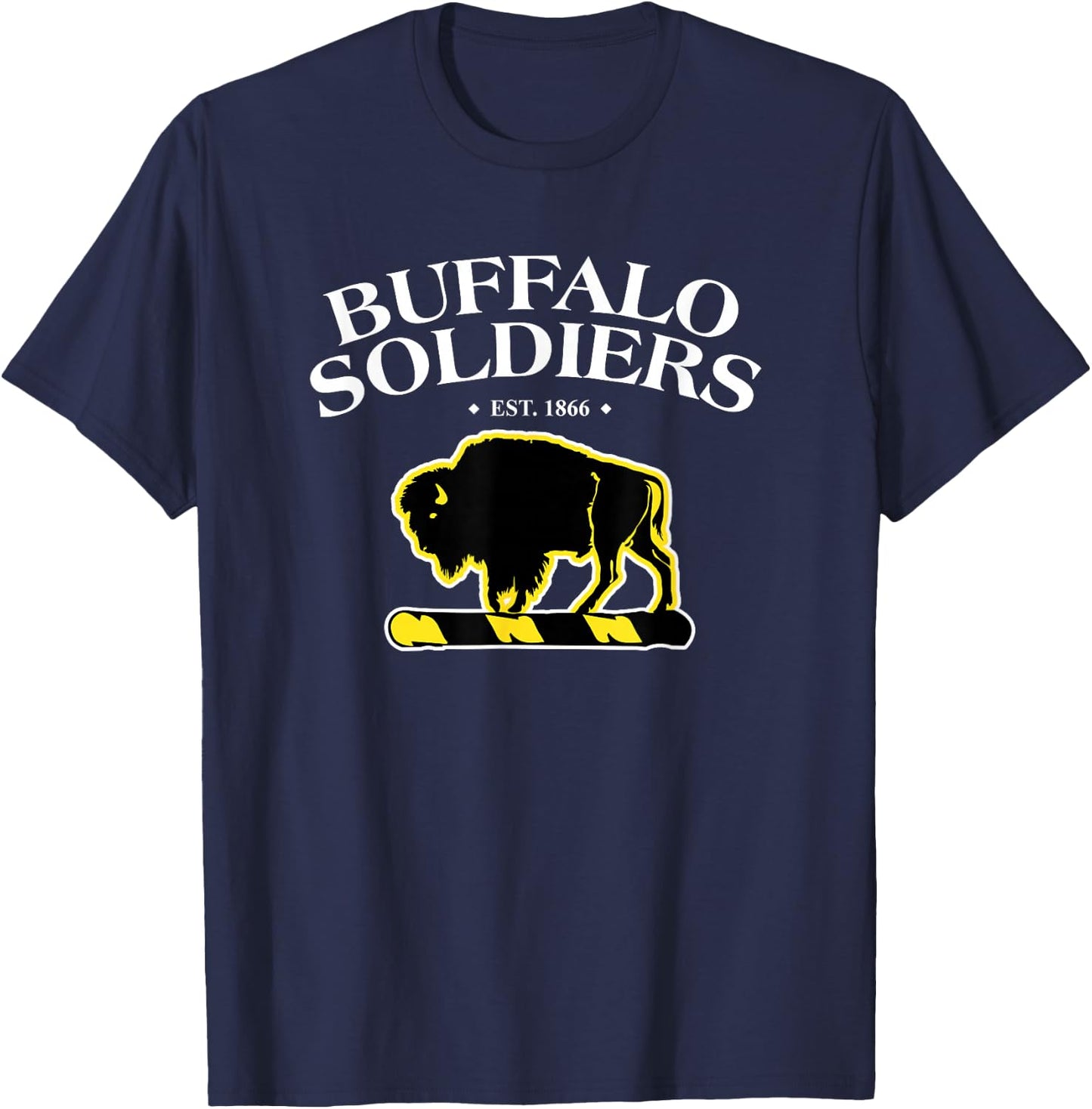 Black History Month Gifts Buffalo Soldiers American Civil War T-Shirt - T-Shirt | Navy