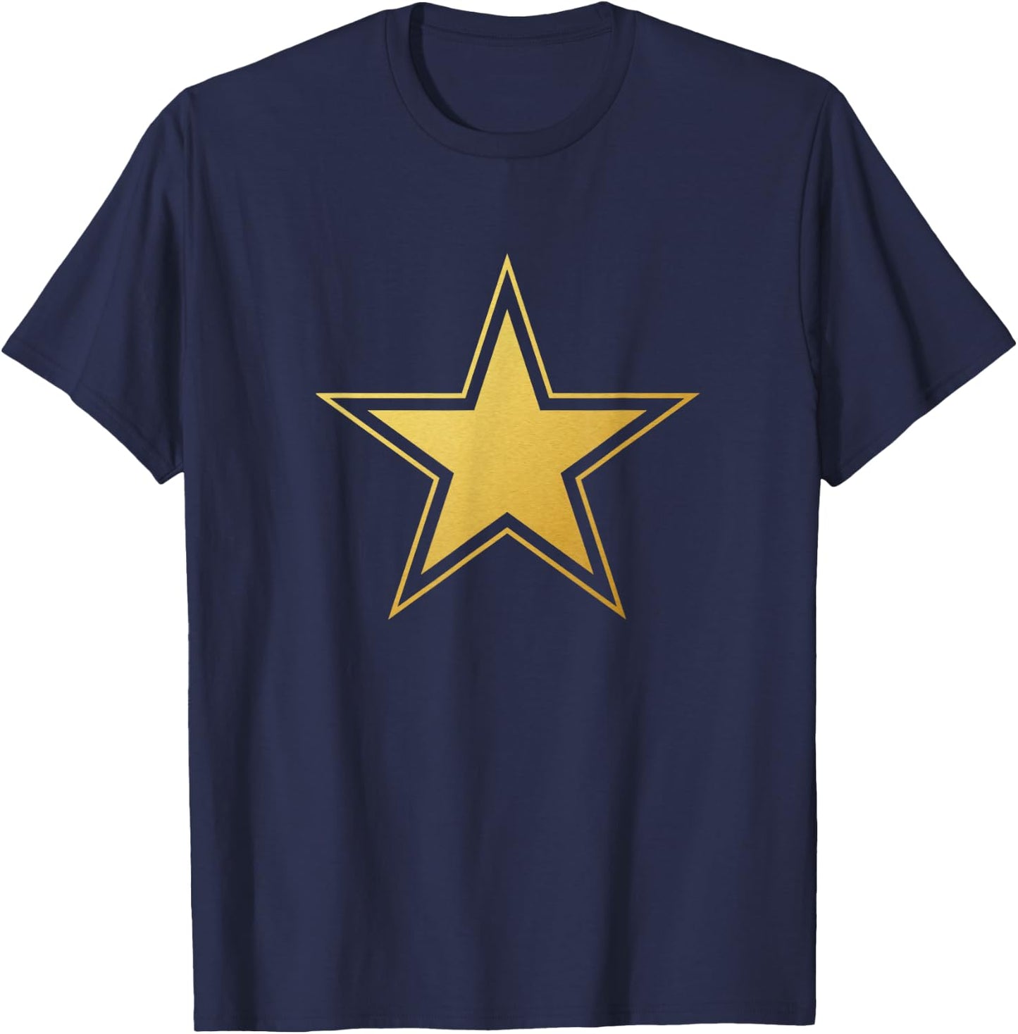 CUTE Black With Gold Stars T-Shirt - T-Shirt | Navy