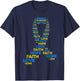 Down Syndrome Awareness Hope Faith Love Teal Ribbon Mom T-Shirt - T-Shirt | Navy
