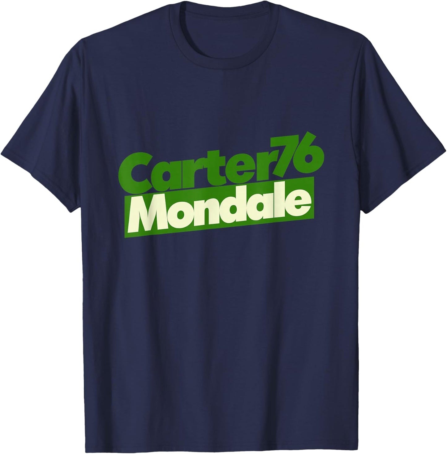 Jimmy Carter Mondale 76 shirt vintage politics T-Shirt - T-Shirt | Navy