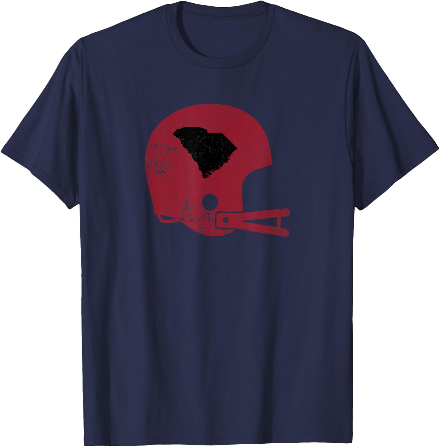 Vintage Football Helmet Shirt State of South Carolina Shirt T-Shirt - T-Shirt | Navy