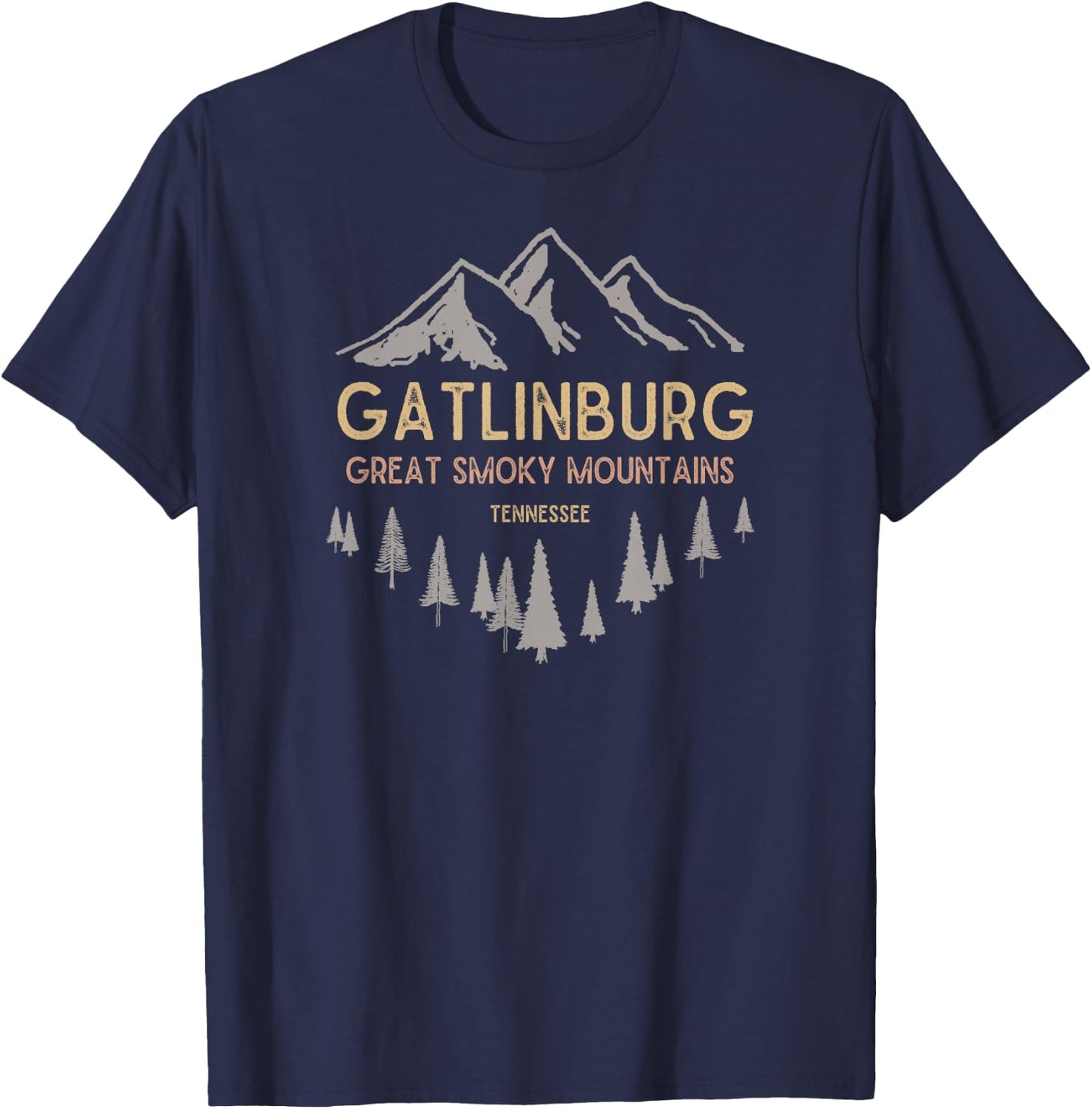 Gatlinburg Tennessee Great Smoky Mountains Souvenir T-Shirt - T-Shirt | Navy