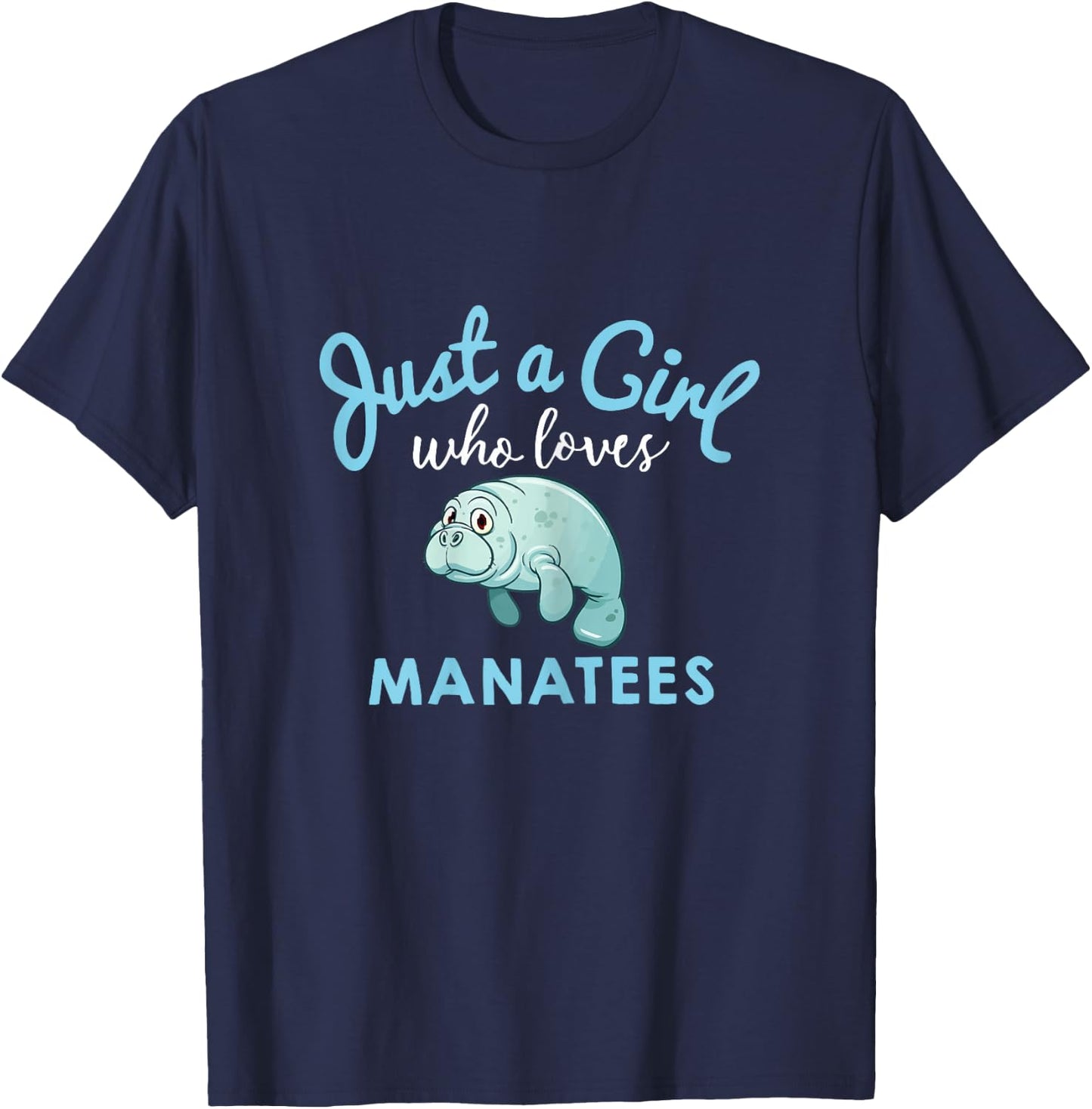 Manatee & Girls T-Shirt - T-Shirt | Navy