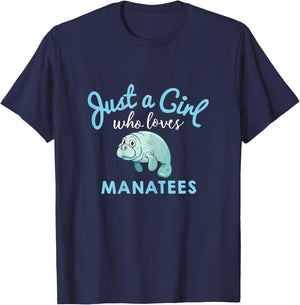 Manatee & Girls T-Shirt - T-Shirt | Navy