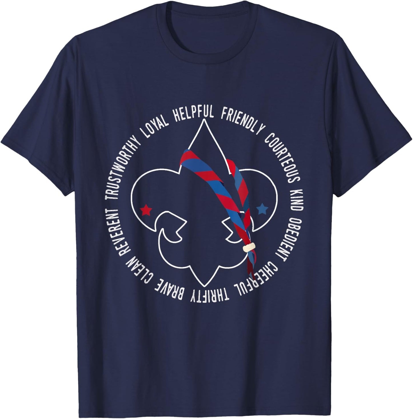 US America Flag Scouting Law for kids T-Shirt - T-Shirt | Navy