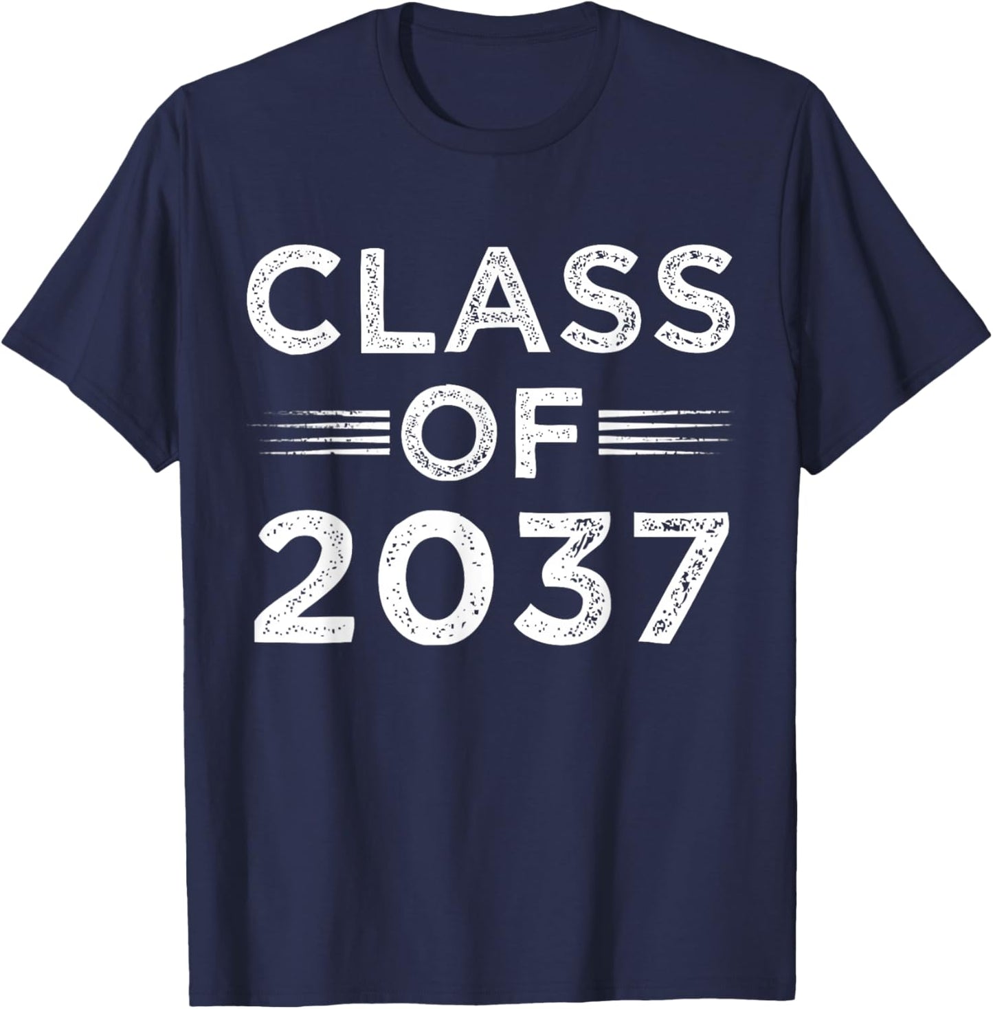 Class of 2037 Grow with Me First Day of School Future Kids T-Shirt - T-Shirt | Navy