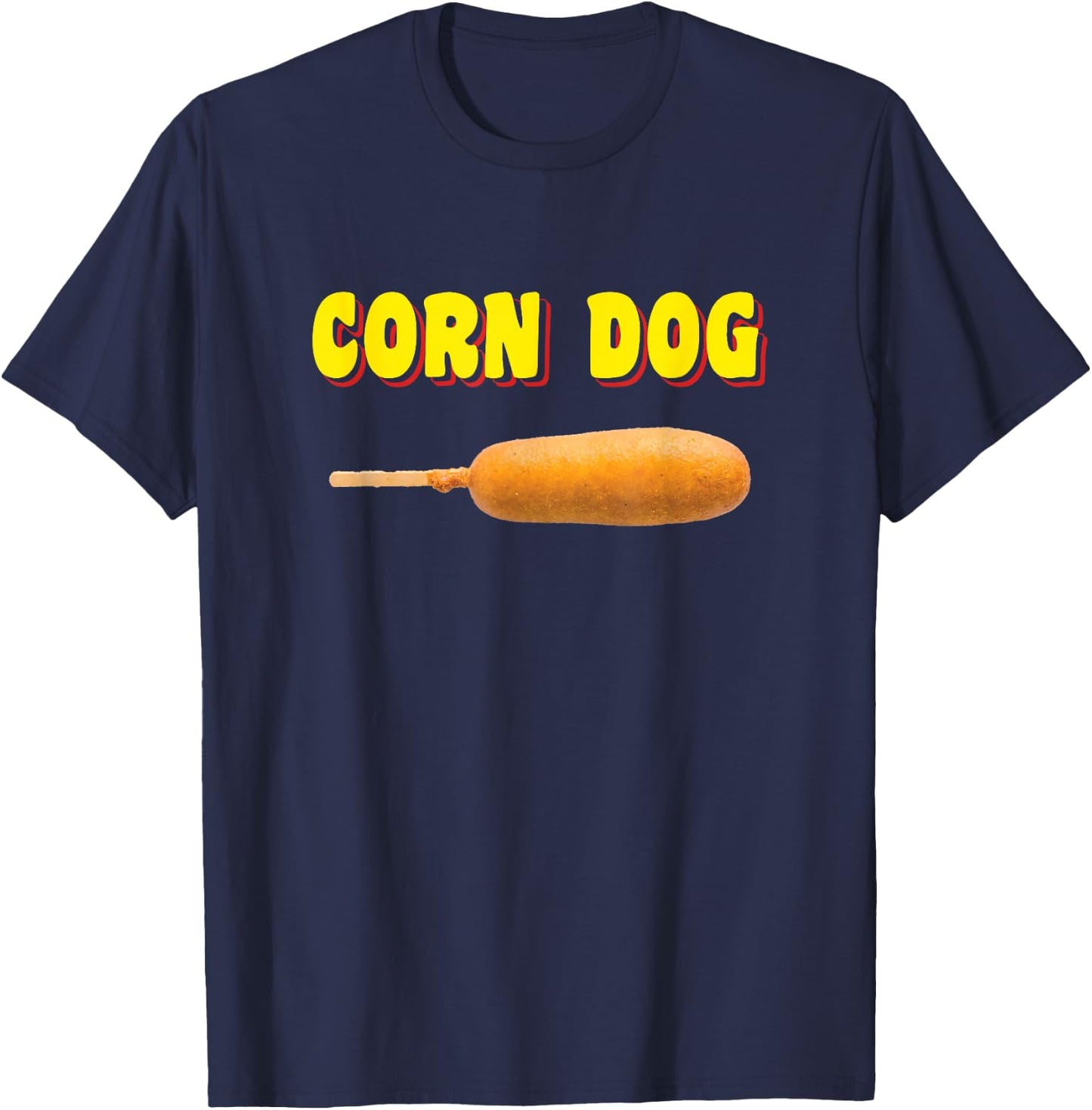 Corn Dog , Carnival Style T-Shirt - T-Shirt | Navy