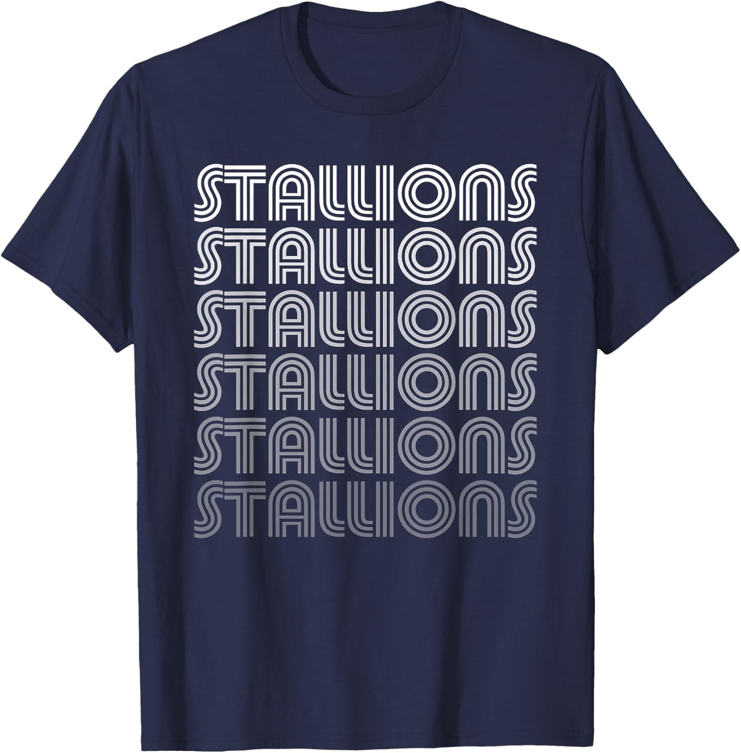 Vintage Stallions T-Shirt - T-Shirt | Navy