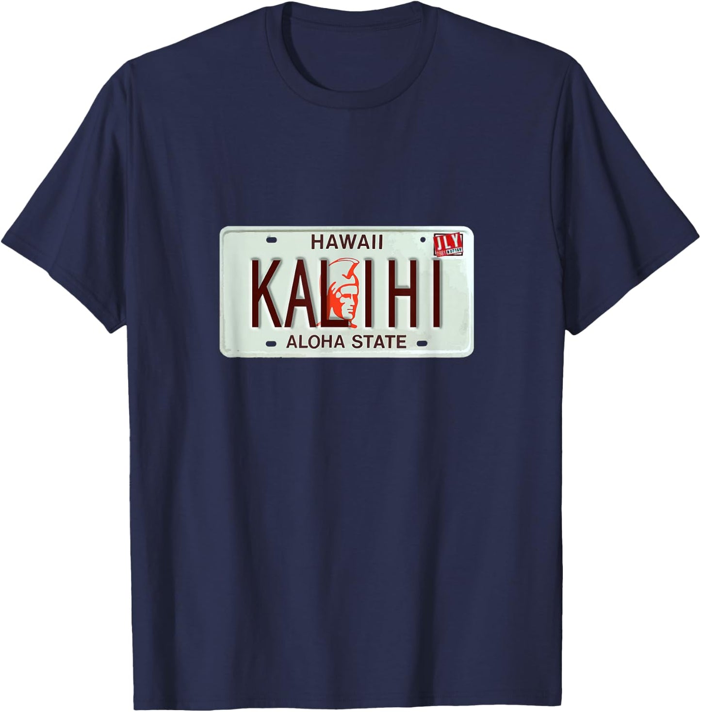 KALIHI Vintage Hawaii License Plate T-Shirt - T-Shirt | Navy