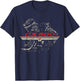 CX500 Engine Distressed Retro Design T-Shirt - T-Shirt | Navy