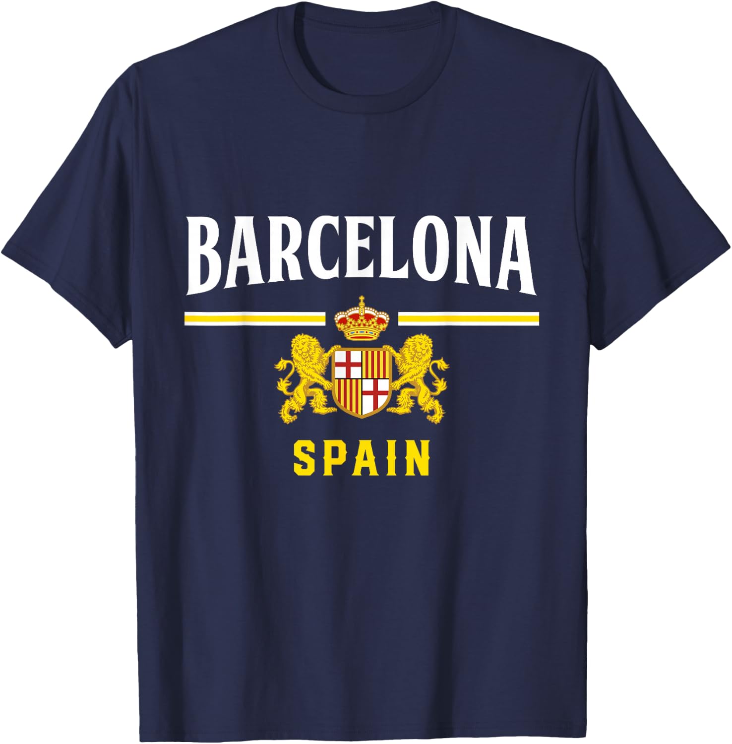 Barcelona Spain Jersey Barcelona Espana Vintage Souvenir T-Shirt - T-Shirt | Navy