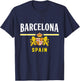 Barcelona Spain Jersey Barcelona Espana Vintage Souvenir T-Shirt - T-Shirt | Navy