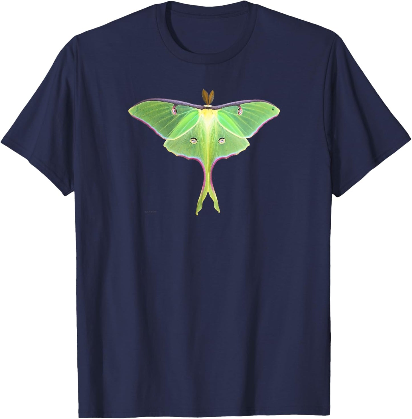 Luna Moth Beautiful Nature Butterfly Gift Lg T-Shirt - T-Shirt | Navy