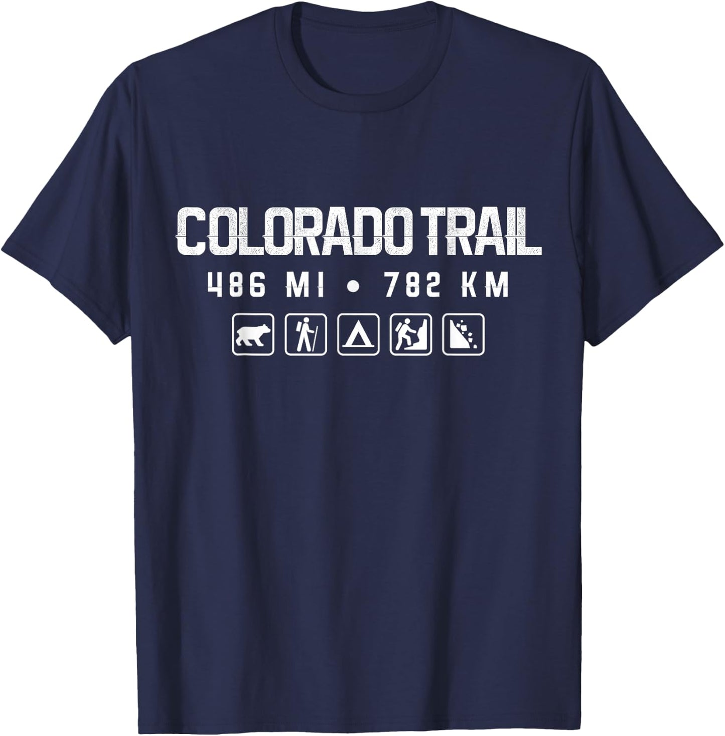 Colorado Trail Hiking T-Shirt - T-Shirt | Navy