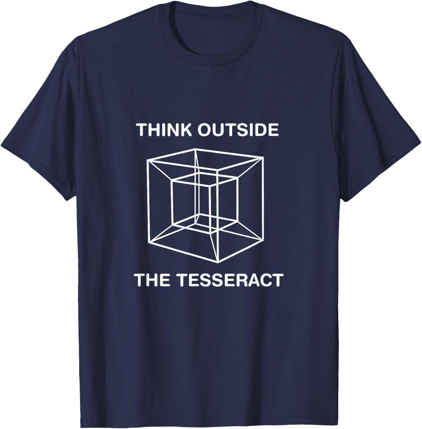 Think Outside The Tesseract T-Shirt - T-Shirt | Navy