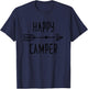 Arrow Happy Camper Retro Camping Outfit Boho T-Shirt - T-Shirt | Navy