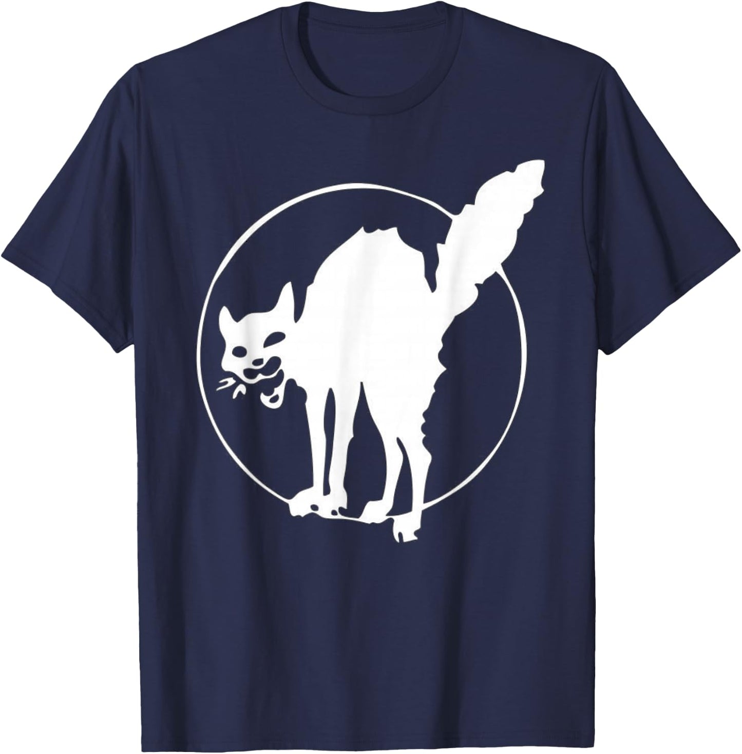 Screeching IWW Cat Shirt! T-Shirt - T-Shirt | Navy
