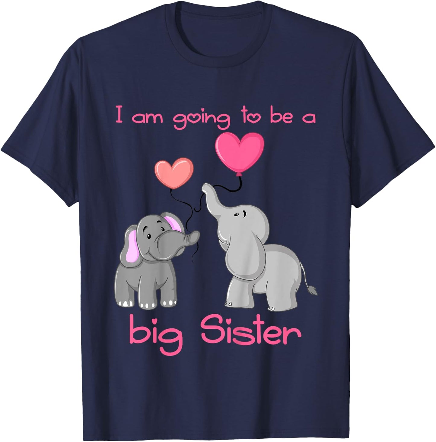 I am going to be a big sister T-Shirt - T-Shirt | Navy