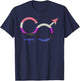 Gender Fluid Symbol in Pride Flag Colors T-Shirt - T-Shirt | Navy