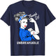 Finnish Girl Unbreakable Heritage Finland Flag Gift T-Shirt - T-Shirt | Navy