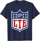 CTE Football head injury T-Shirt - T-Shirt | Navy
