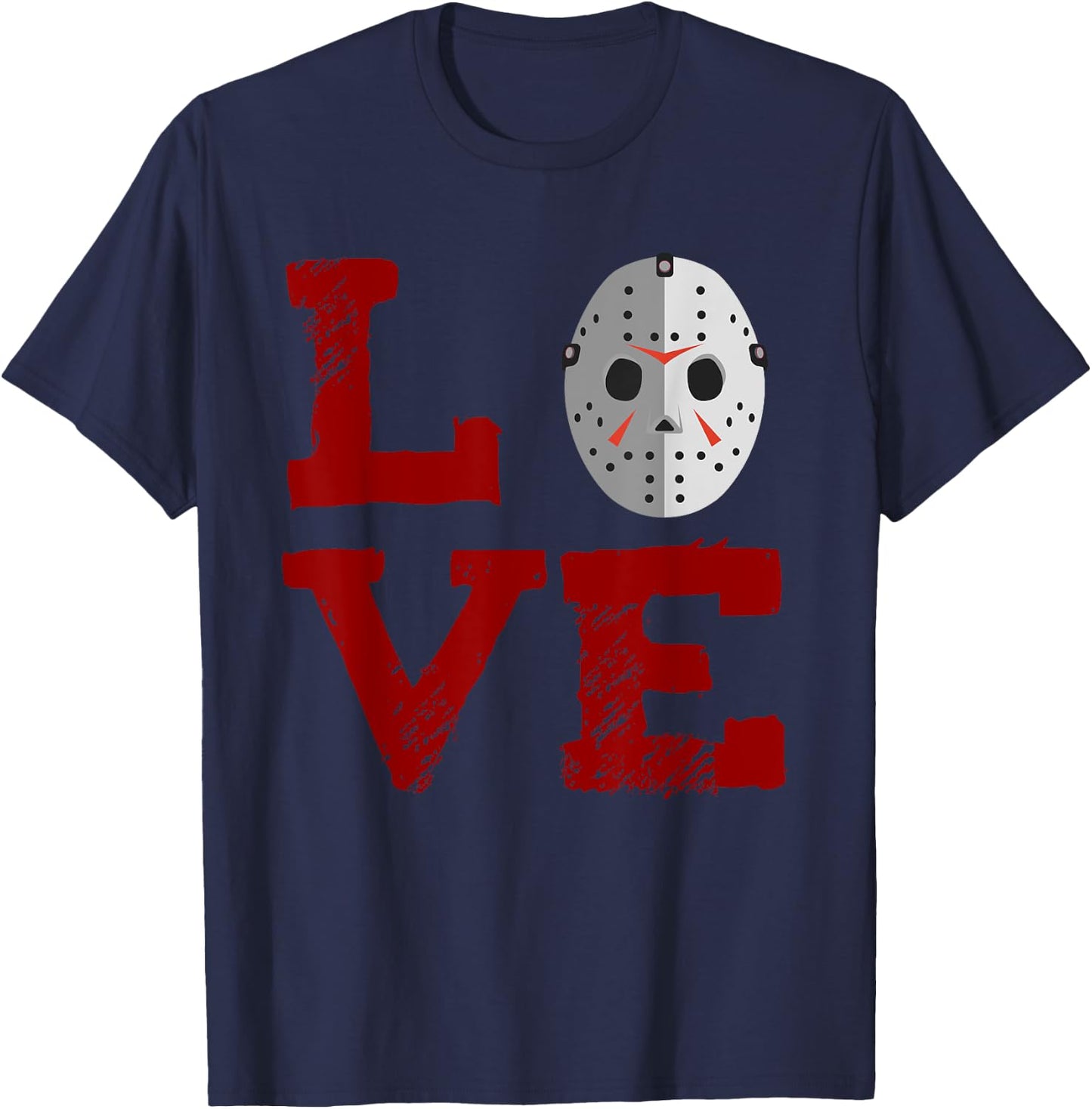Jason Mask Love Shirt T-Shirt - T-Shirt | Navy
