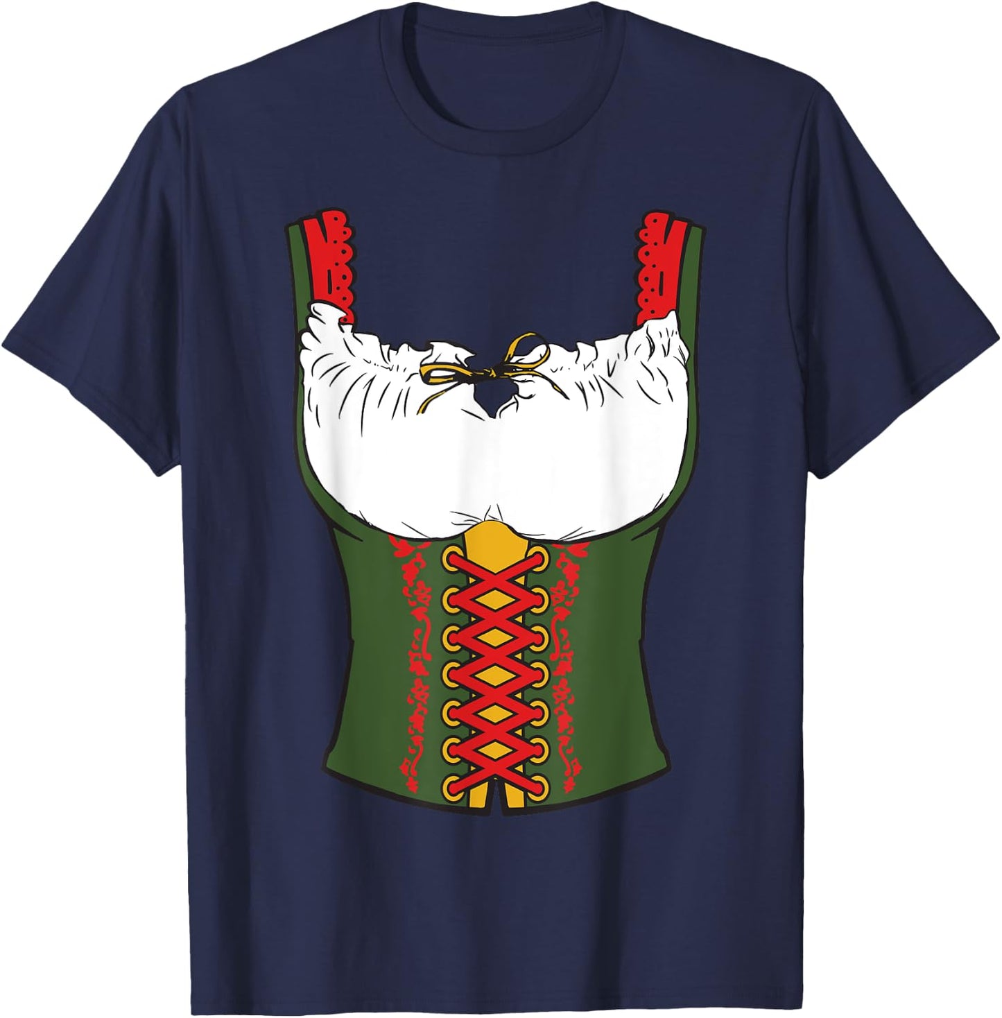 Oktoberfest Dirndl | Beer Festival in Germany Gift T-Shirt - T-Shirt | Navy