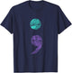 Semicolon Gift Suicide Prevention Awareness T-Shirt - T-Shirt | Navy