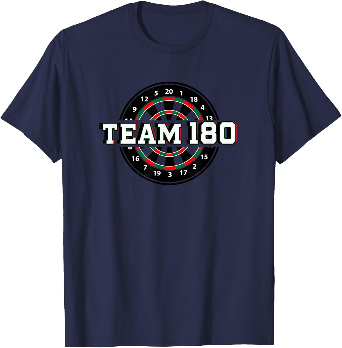 Darts Team 180 Dartboard Teammate Dart Player Gift T-Shirt - T-Shirt | Navy