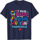 Autism Awareness T Shirt Cousin Gift T-Shirt - T-Shirt | Navy