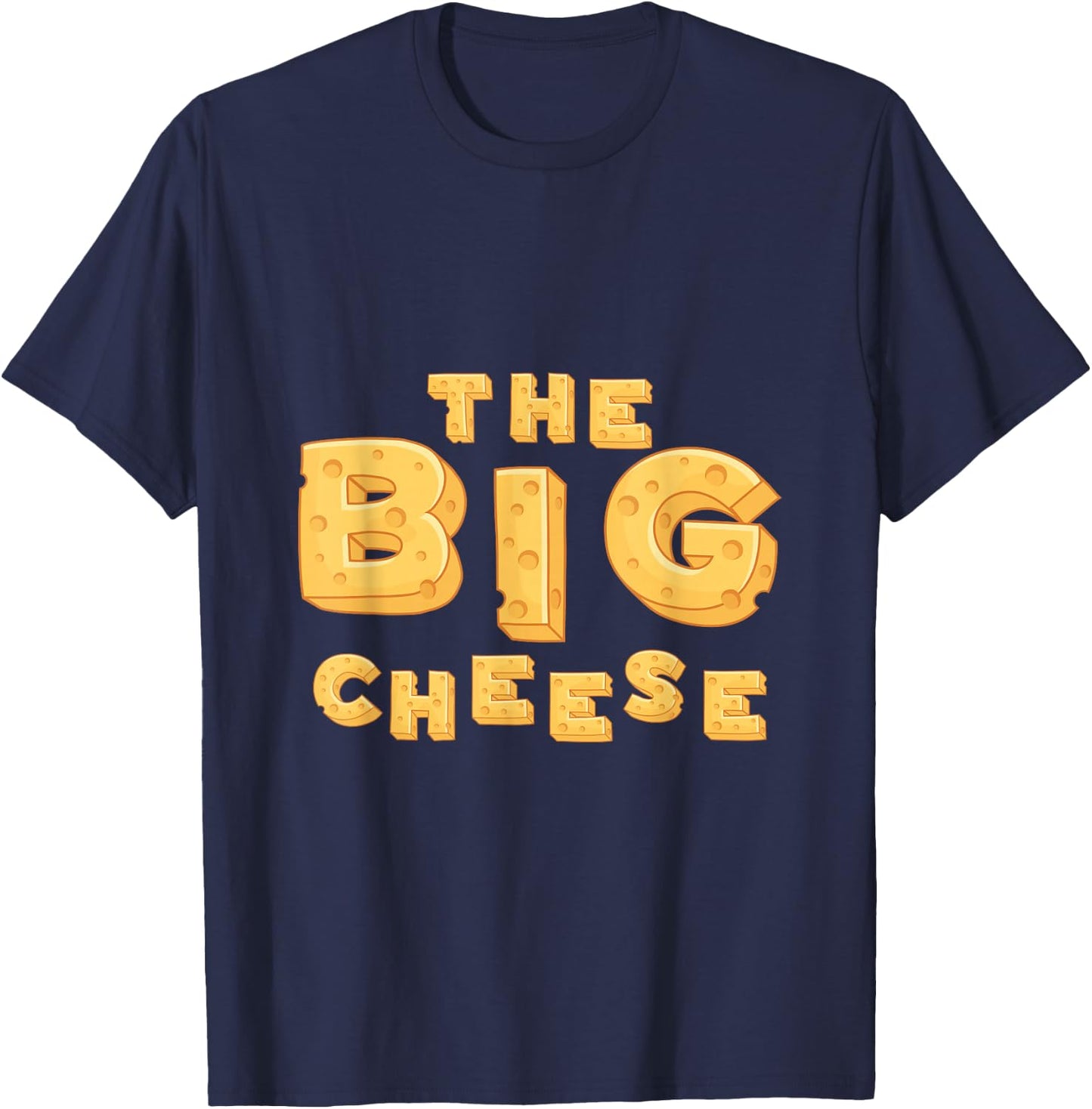 The Big Cheese Funny Birthday Gift Vegan Fiend T-Shirt - T-Shirt | Navy