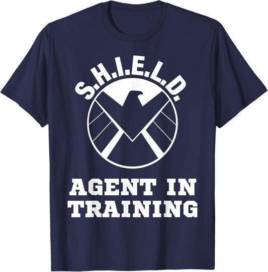 Marvel S.H.I.E.L.D. Agent In Training Eagle Academy T-Shirt - T-Shirt | Navy