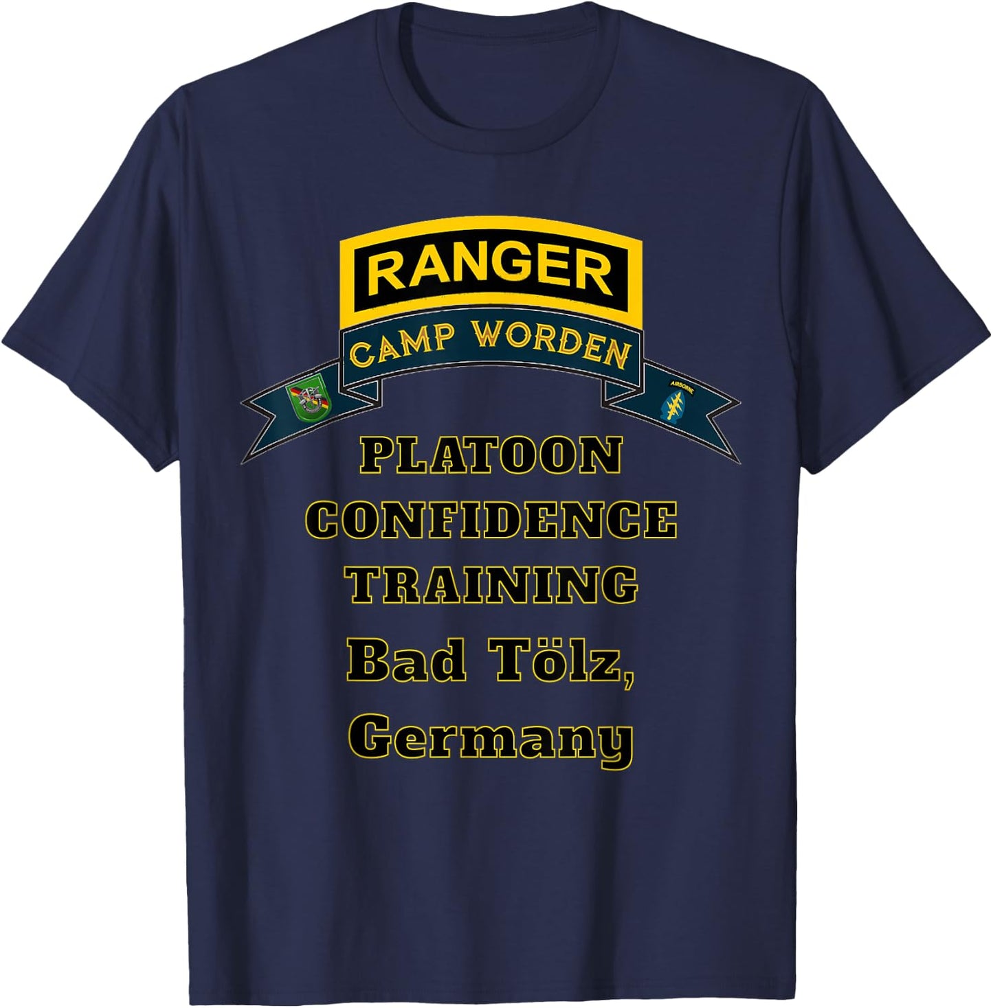Camp Worden Platoon Confidence Training Dark Color T-Shirt - T-Shirt | Navy