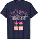 Grandma of Twin Girls Twincesses Grandmother Nana Funny Baby T-Shirt - T-Shirt | Navy