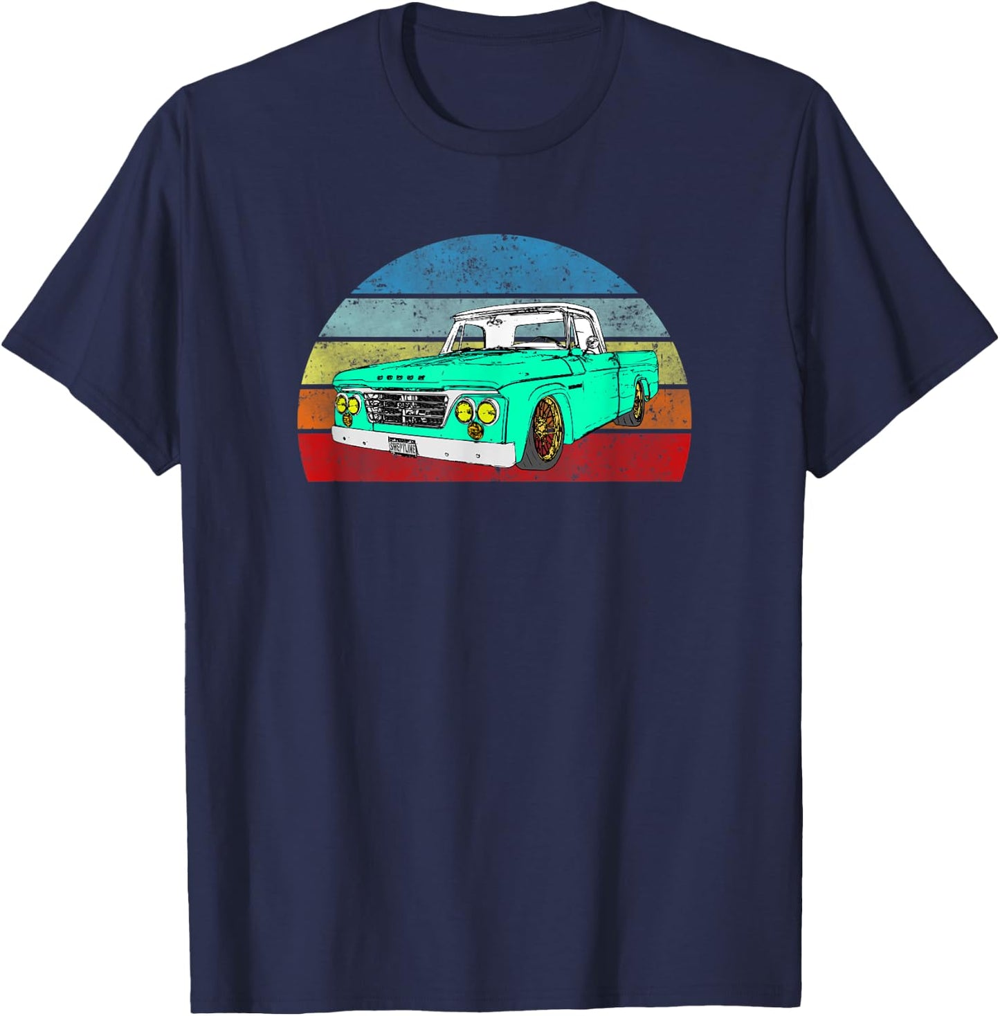 Sweptline Vintage Classic Truck Shirt 61-71 T-Shirt - T-Shirt | Navy