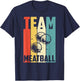 Vintage Team Meatball Funny Retro Meatballs T-Shirt - T-Shirt | Navy