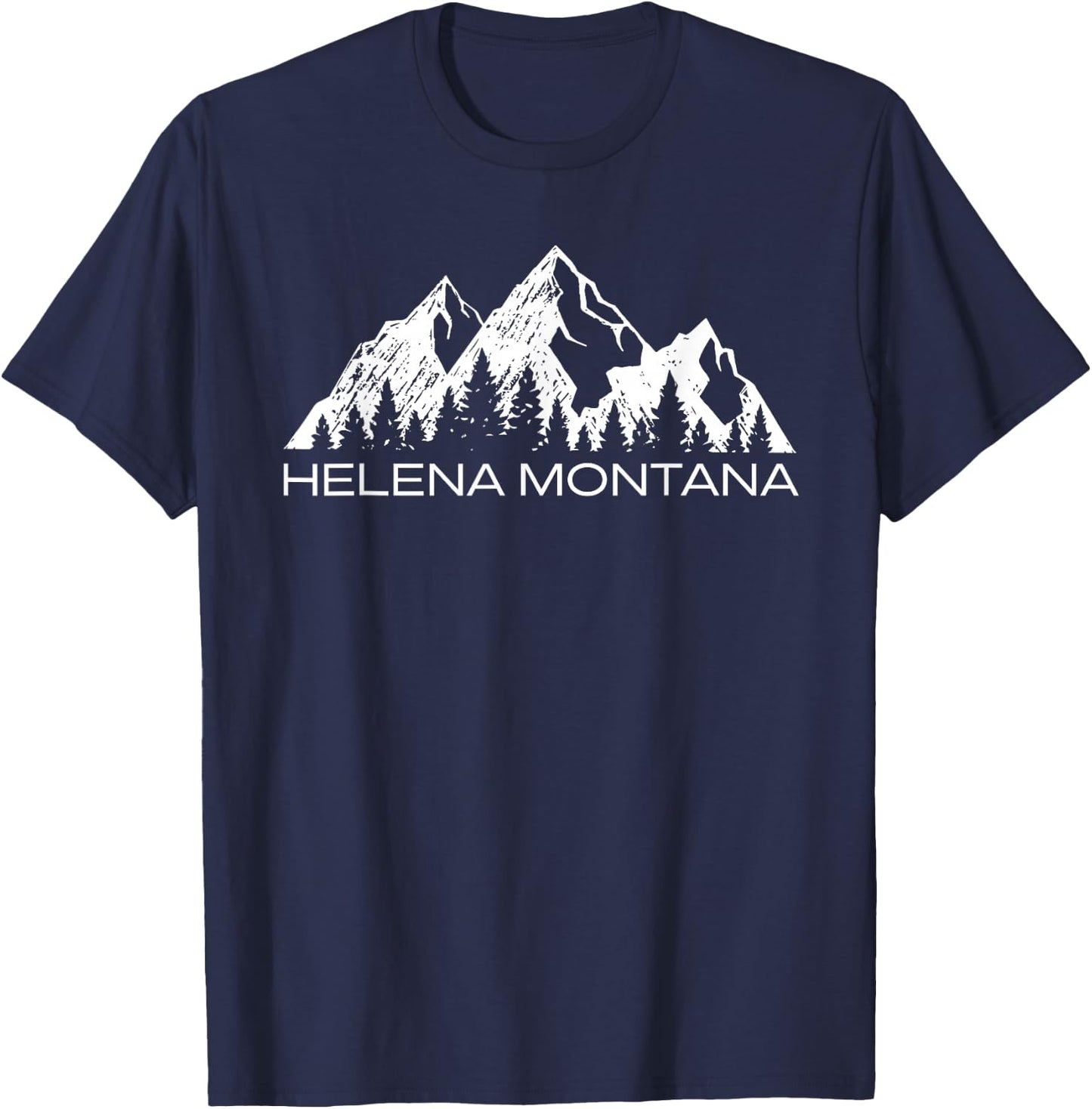 Helena Montana Mountain Souvenir Gift | Cool Helena Montana T-Shirt - T-Shirt | Navy