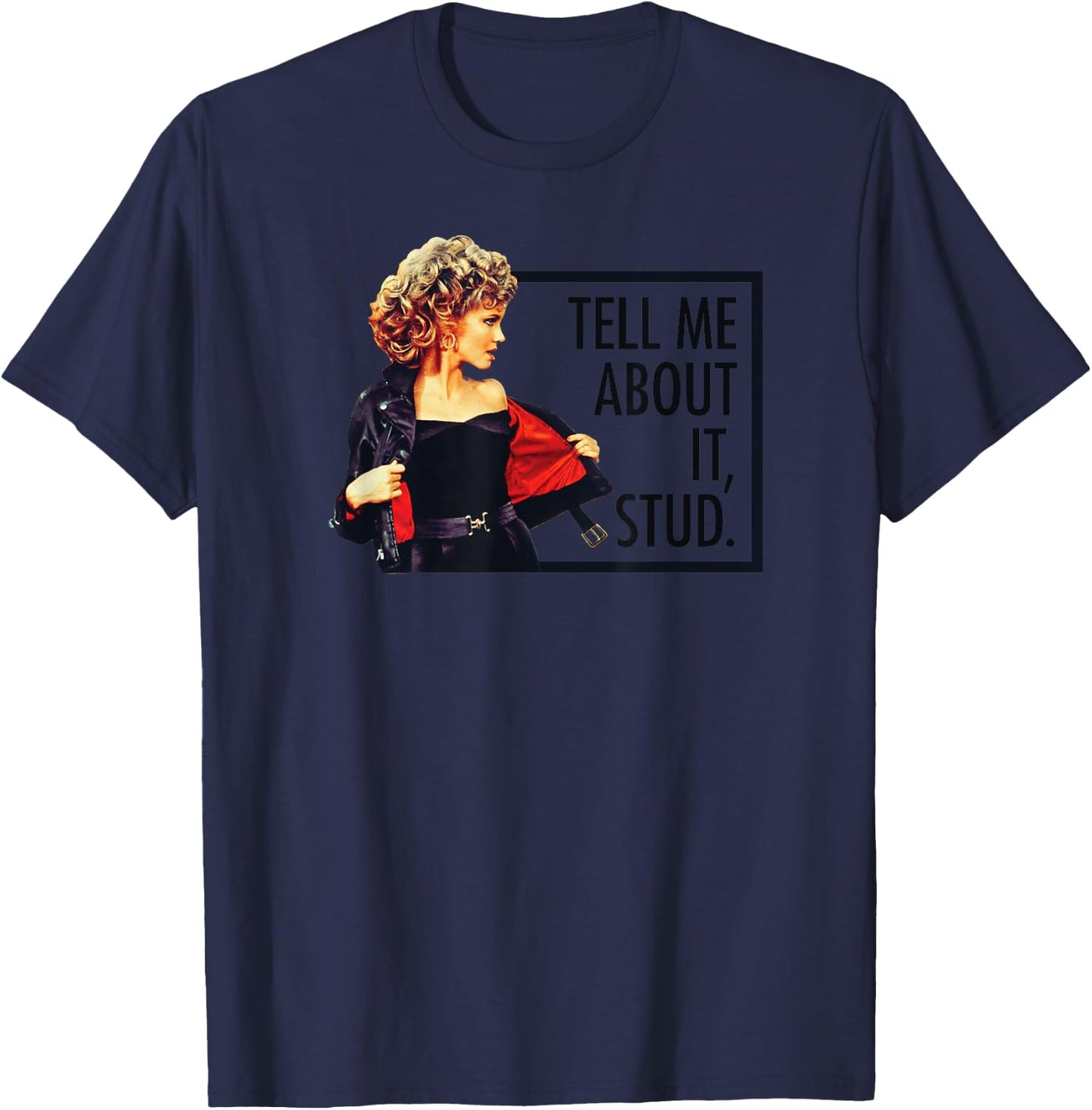 Grease Tell Me About It Stud T-Shirt - T-Shirt | Navy