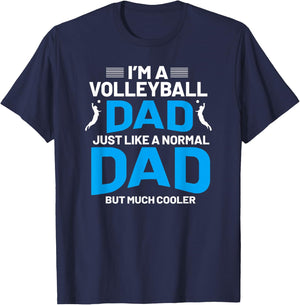 Cute Funny Volleyball Gift Dads and Men T-Shirt - T-Shirt | Navy