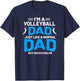 Cute Funny Volleyball Gift Dads and Men T-Shirt - T-Shirt | Navy