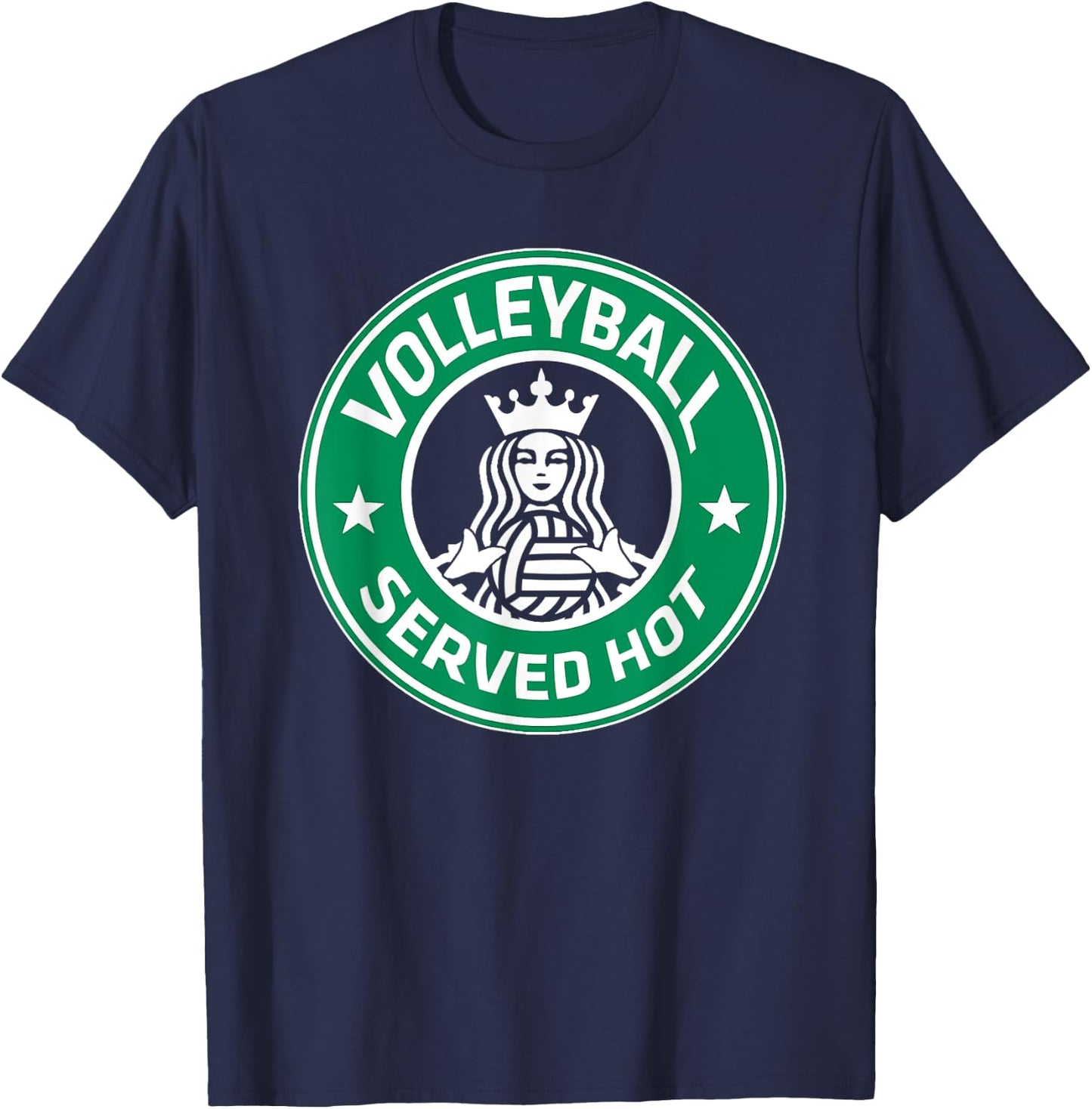 Volleyball Served Hot - Great Volleyball Player T-Shirt - T-Shirt | Navy