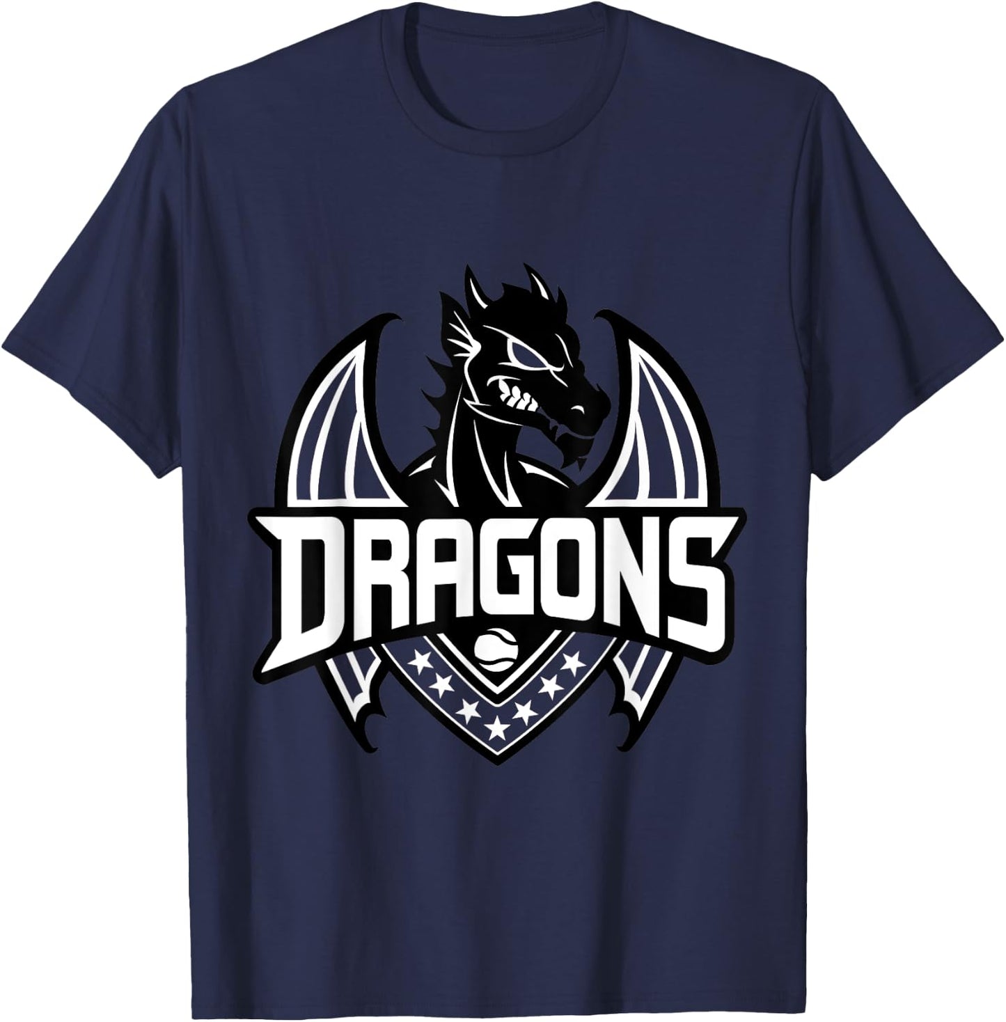 Dragons Baseball T-Shirt - T-Shirt | Navy