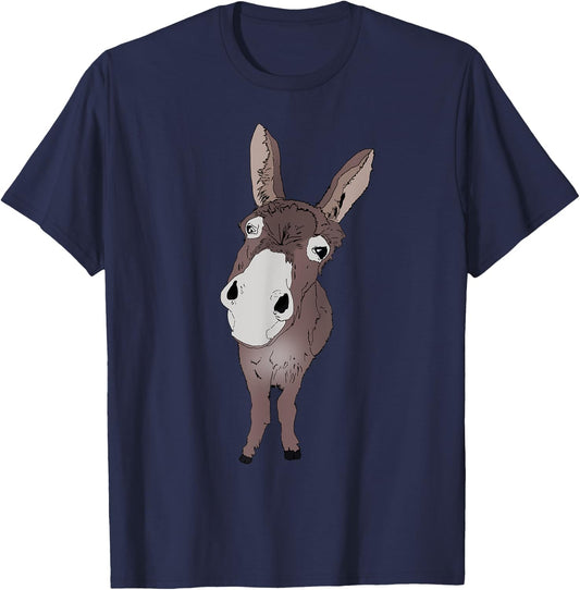 Funny looking Donkey Gift for Donkeys & Horses T-Shirt - T-Shirt | Navy