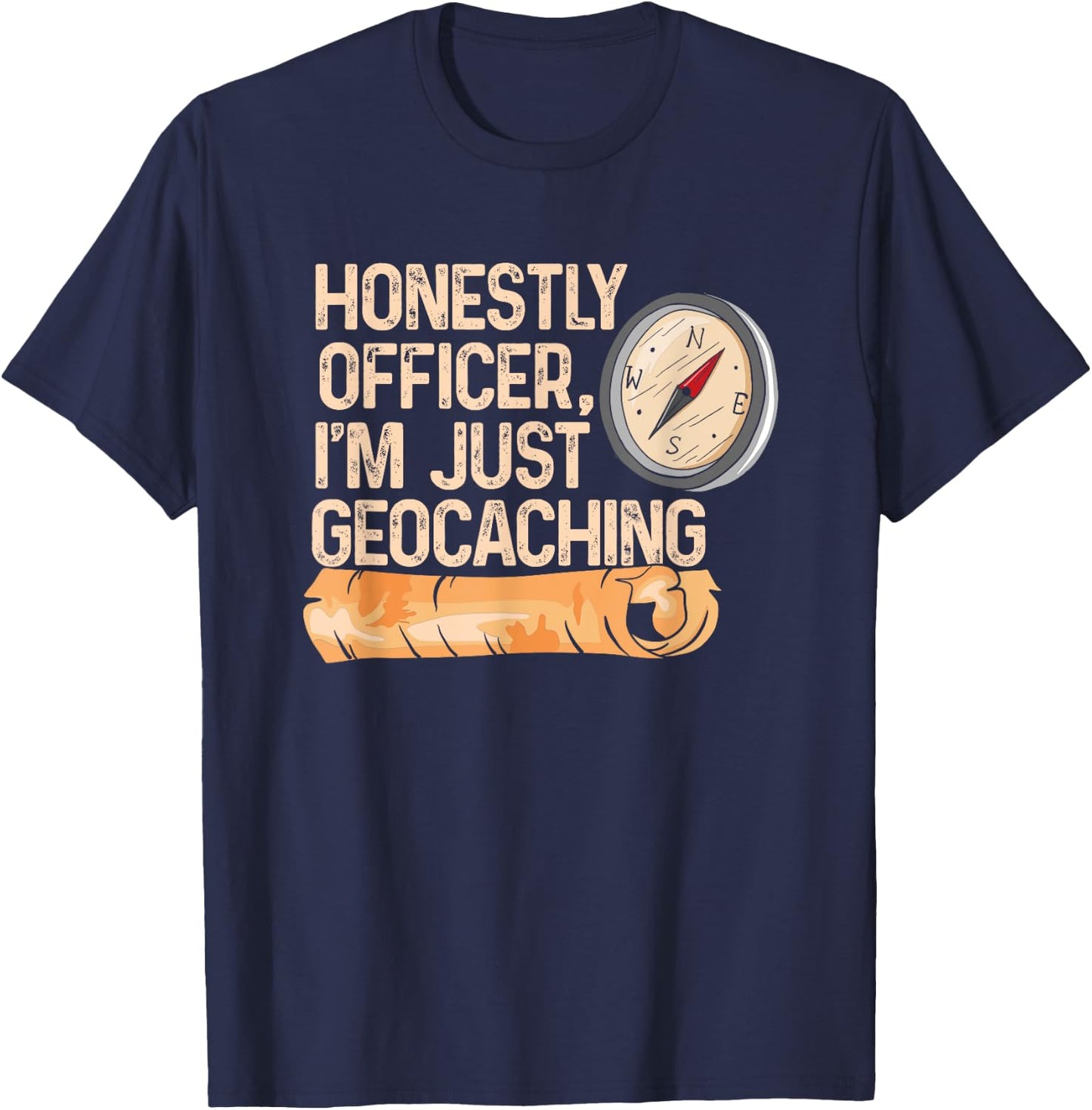Metal Detecting for Geocacher Detectorist Geocaching T-Shirt - T-Shirt | Navy
