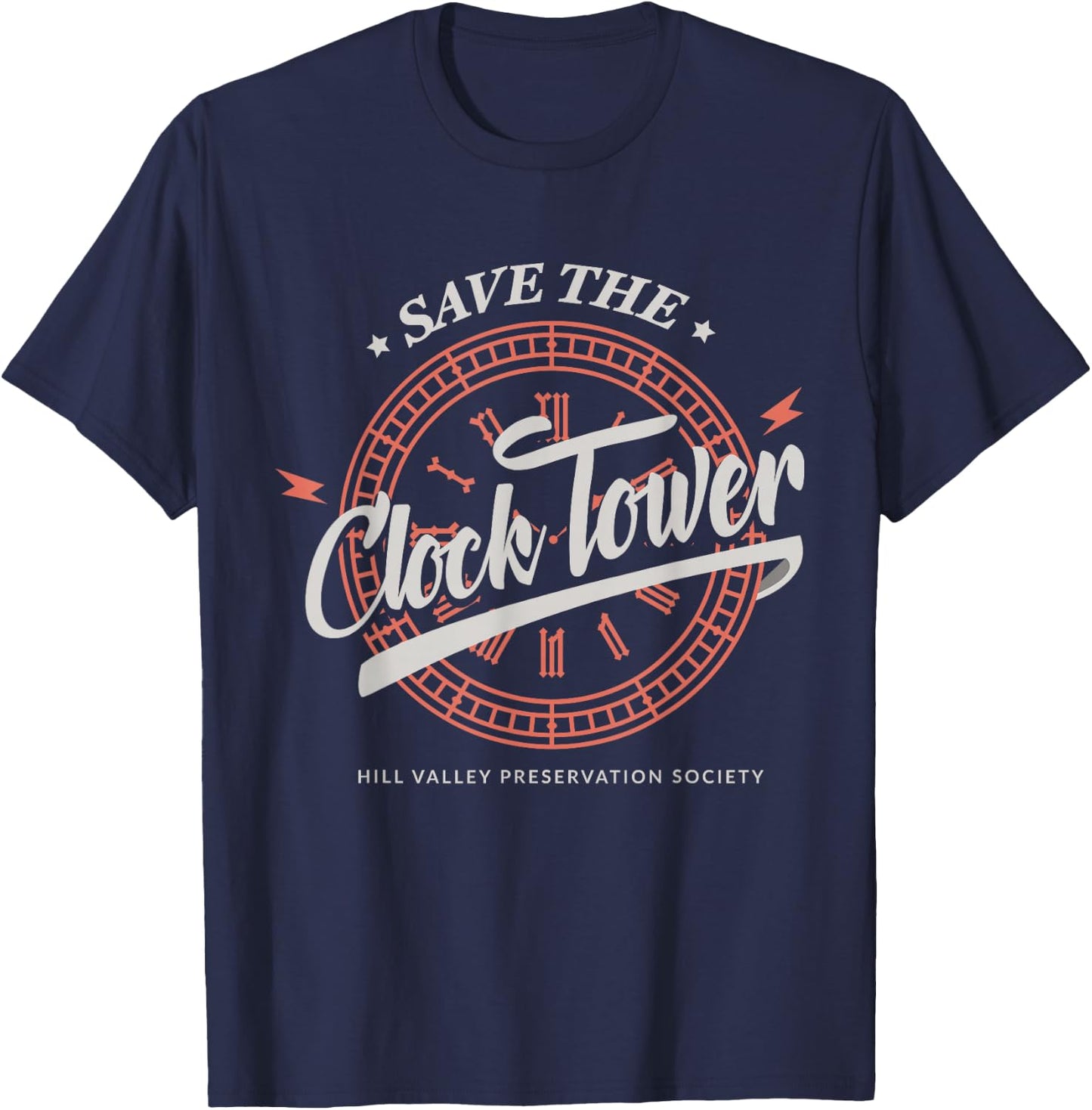 Save The Clock Tower - Movie Quote T-Shirt - T-Shirt | Navy