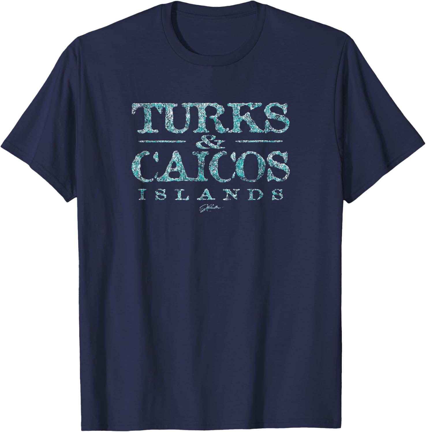 JCombs: Turks & Caicos Islands T-Shirt - T-Shirt | Navy