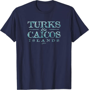 JCombs: Turks & Caicos Islands T-Shirt - T-Shirt | Navy