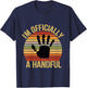 I'm Officially A Handful Five Cute 5th Birthday Turning 5 T-Shirt - T-Shirt | Navy