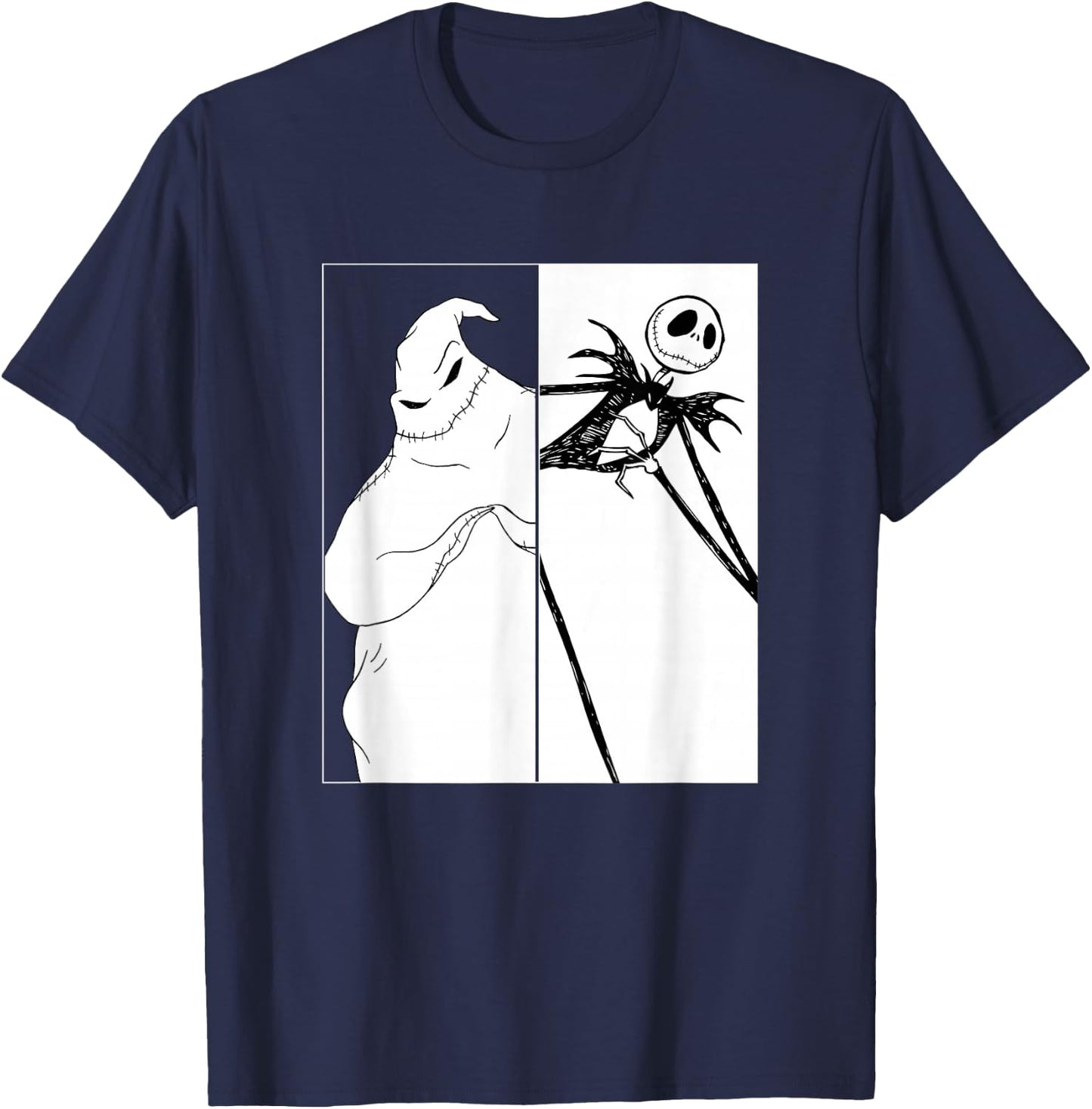 The Nightmare Before Christmas - Jack Skellington vs Oogie T-Shirt - T-Shirt | Navy